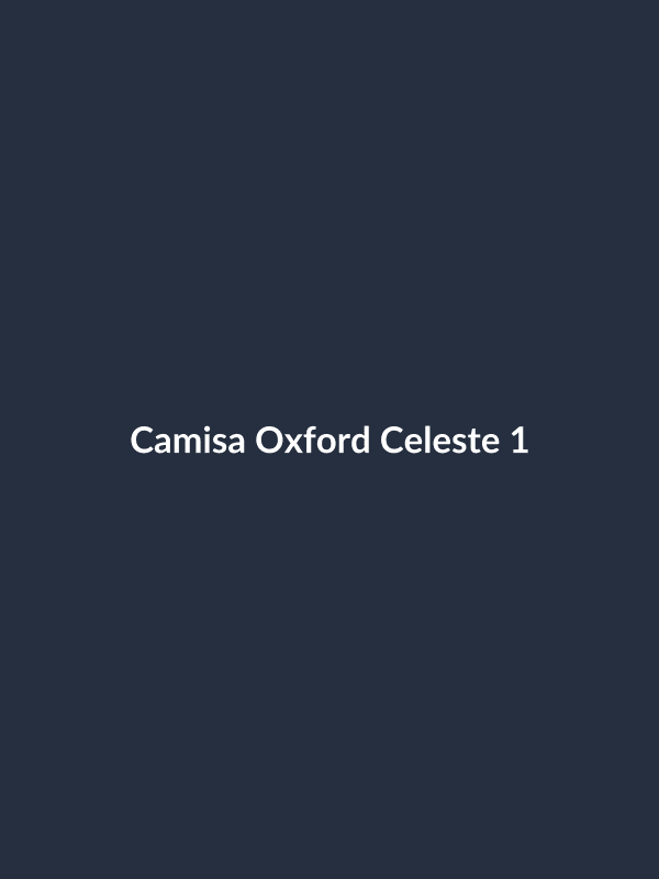 Camisa Oxford Celeste