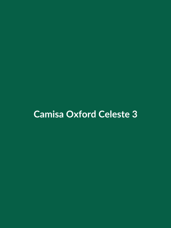 Camisa Oxford Celeste - 3