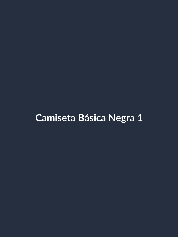 Camiseta Básica Negra