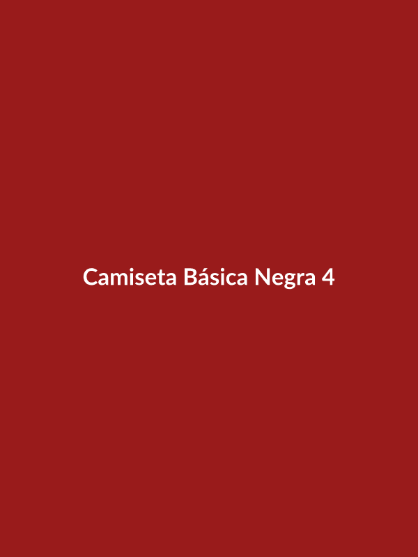 Camiseta Básica Negra - 4