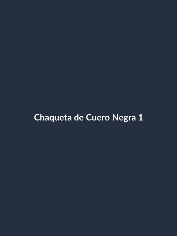 Chaqueta de Cuero Negra