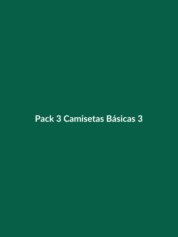 Pack 3 Camisetas Básicas - 3