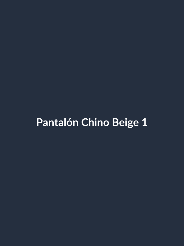 Pantalón Chino Beige
