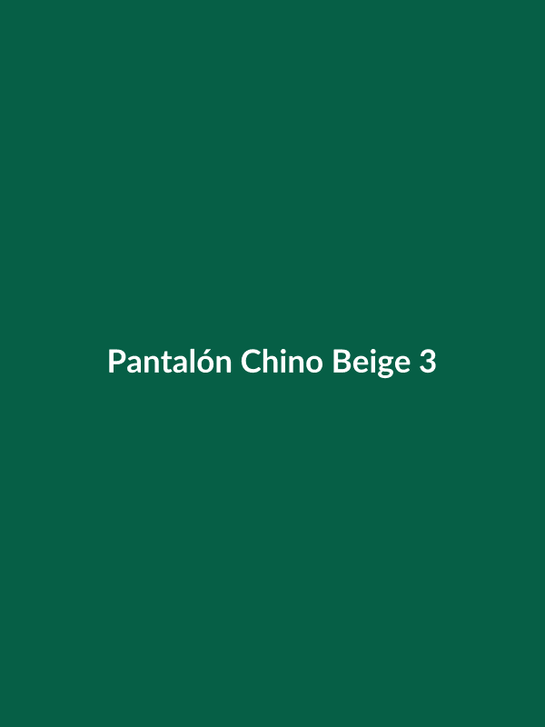 Pantalón Chino Beige - 3