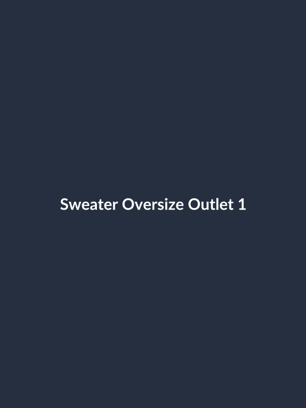 Sweater Oversize Outlet