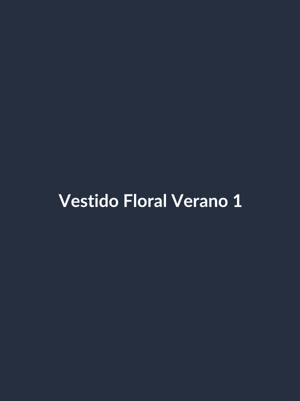 Vestido Floral Verano